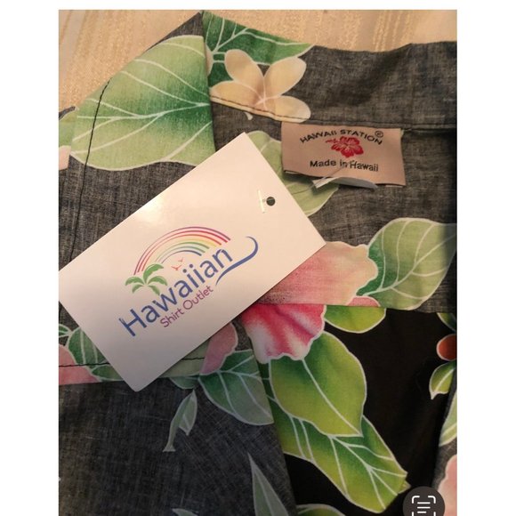 nmNWT Vintage Hawaii Station Men’s medium Hawaiian Islands Shirt no - Picture 7 of 7